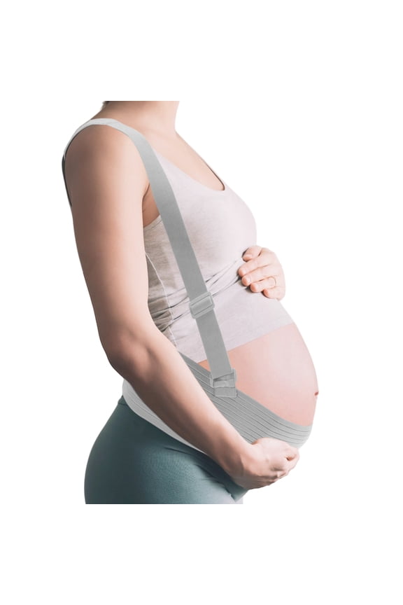 Pregnancy Belly Band Maternity Belly Band with Adjustable Straps Belly Bands for Pregnant Women Maternity Belt Gray X-Large