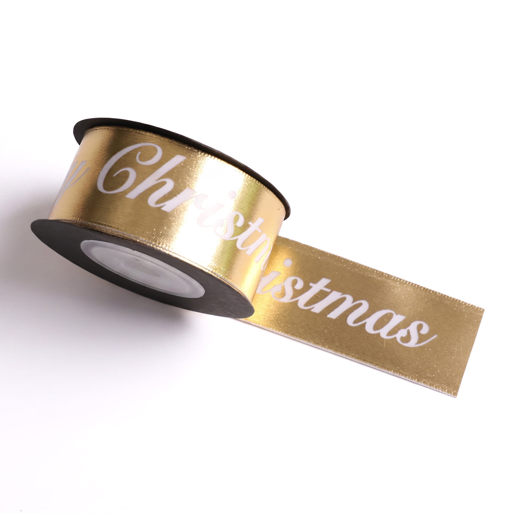 Unique Bargains Premium Fabric Ribbon for Gift Wrapping Gold 5.5 Yard