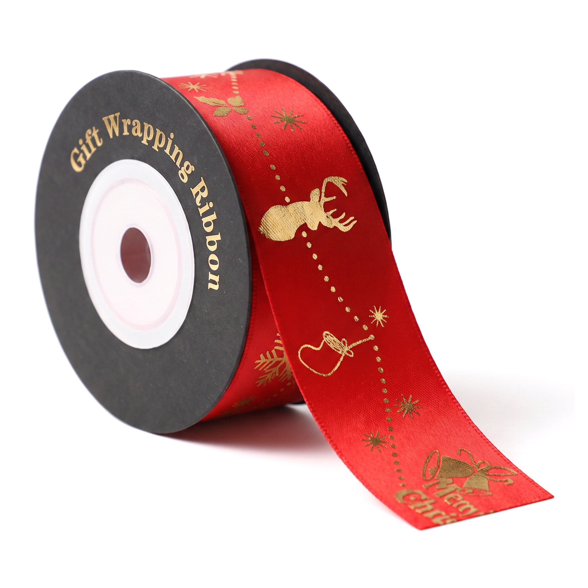 Unique Bargains Premium Fabric Ribbon for Gift Wrapping Red 5.5 Yard