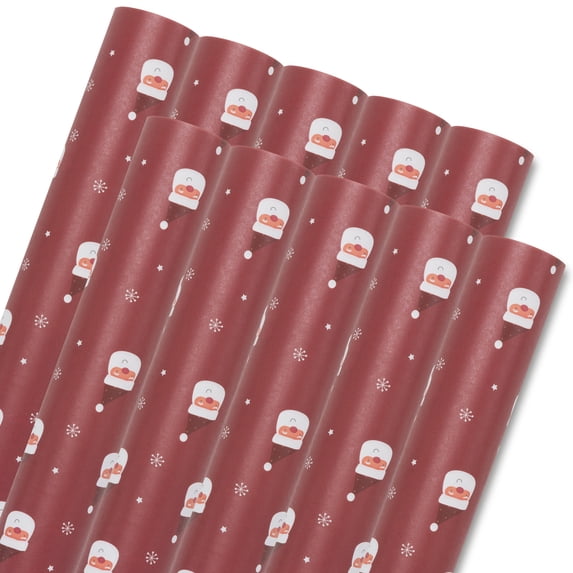 Unique Bargains Premium Gift Wrapping Paper for Christmas and Events Red 27.6"x 19.7"