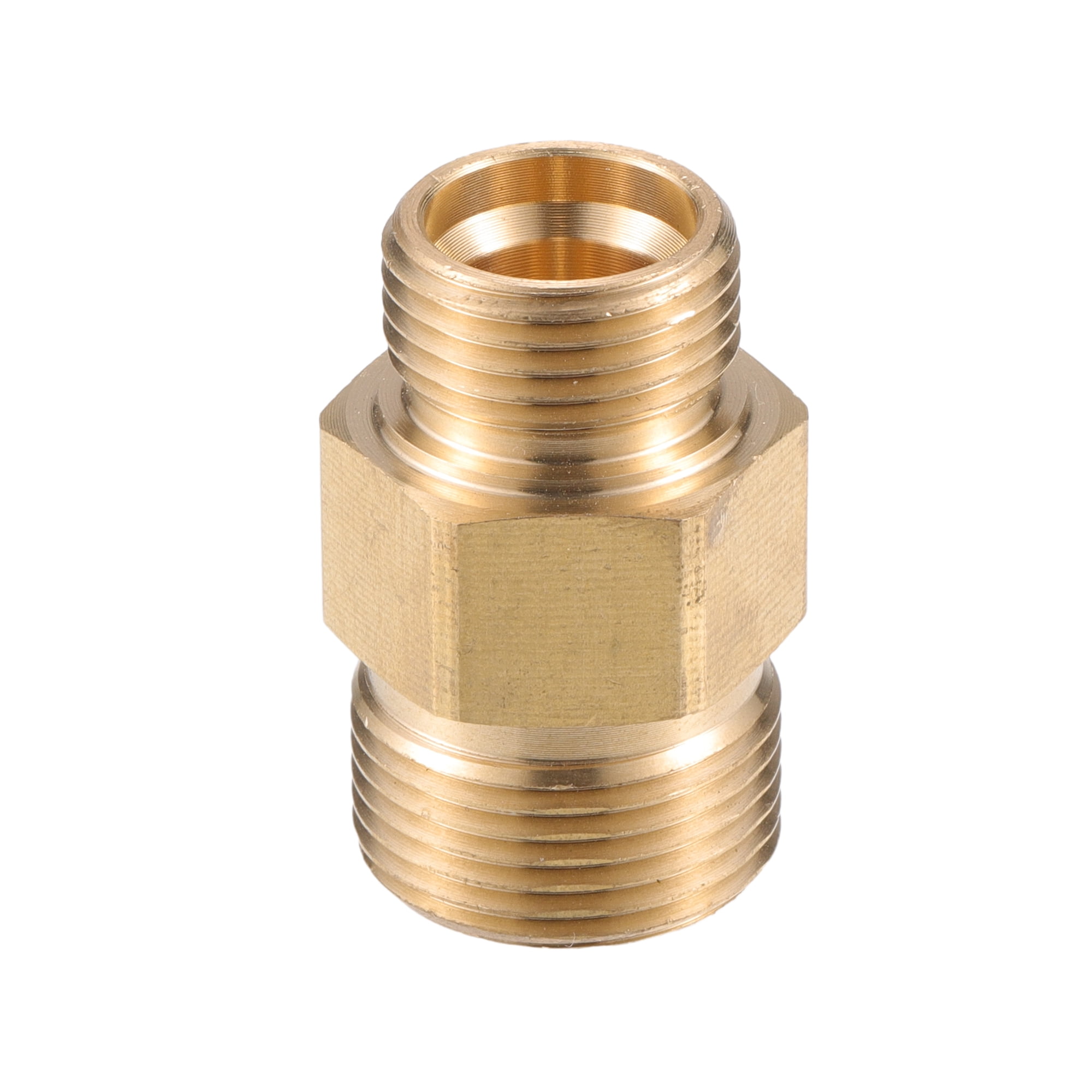 Unique Bargains Pressure Washer Connector M18x1.5 to M22x1.5 Adapter Brass Screw