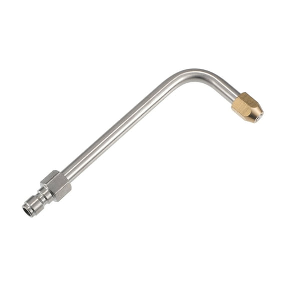 Unique Bargains Pressure Washer Extension Wand for Car Motorcycle Bike L Shape 90 Degree Durable 15cm 1pcs