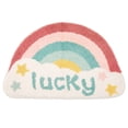 thumbnail image 1 of Unique Bargains Printed Rug Ultra Soft Absorbent Plush Bath Mat Rainbow Pattern 30" x 18", 1 of 7