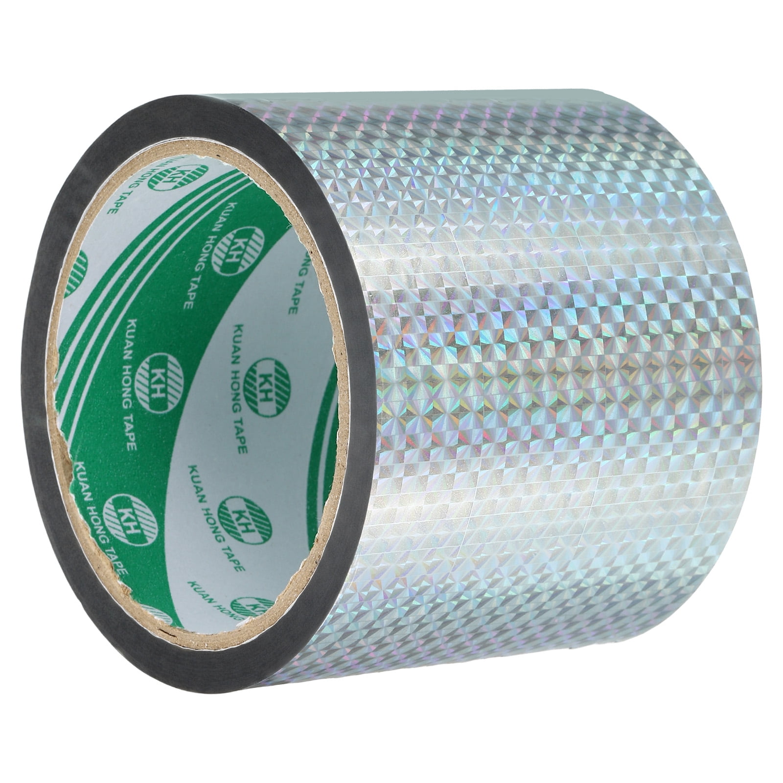 Unique Bargains Prism Tape Set Holographic Reflective Tape 3.1in x 55yd Silver