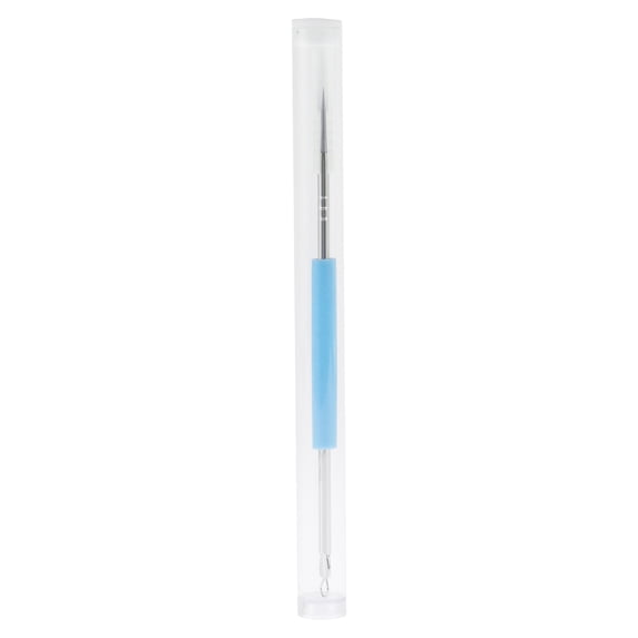 Unique Bargains Professional Durable Pimple Extractor Tool 4.92 Length 1 Pcs Blue