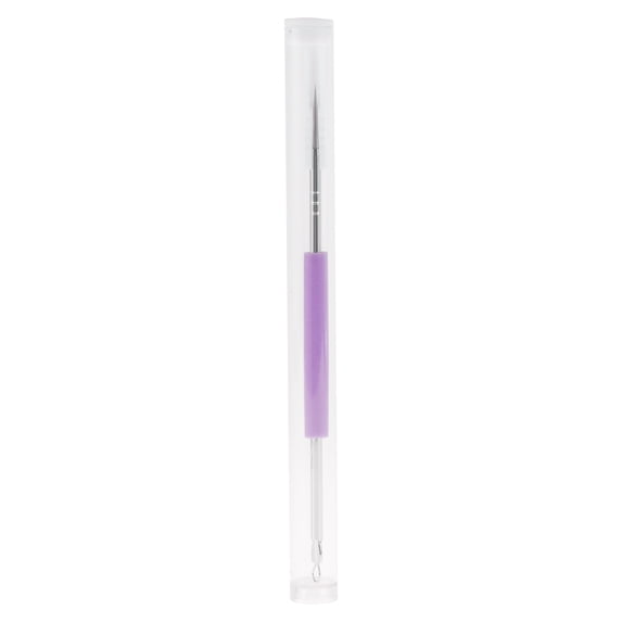Unique Bargains Professional Durable Pimple Extractor Tool 4.92 Length 1 Pcs Purple