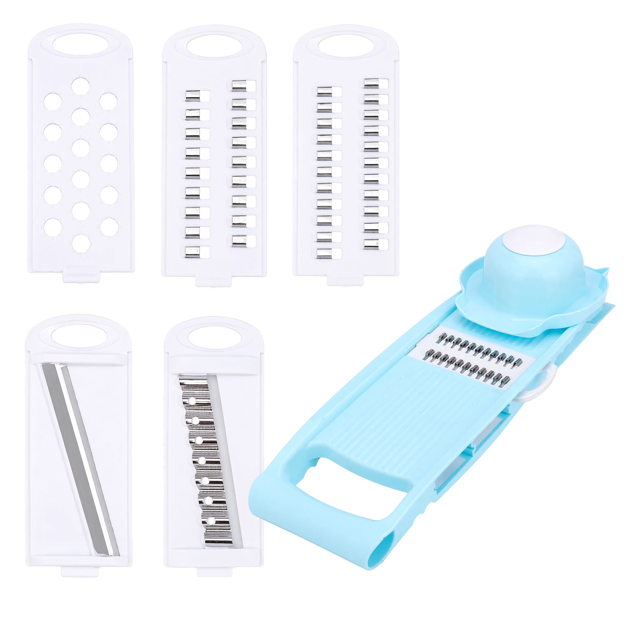 Unique Bargains  Professional Mandoline Slicer for Home Chefs 7 in 1(C) 10.9"x3.9"