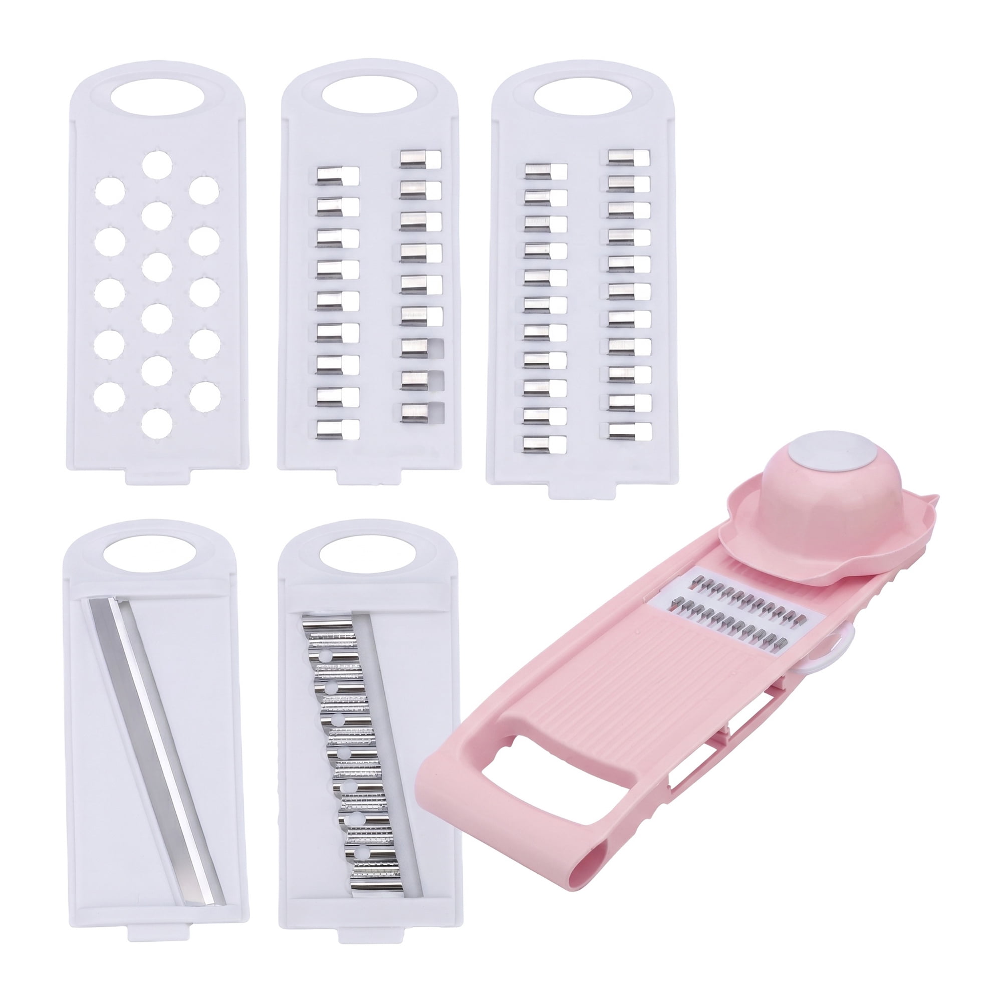 Unique Bargains  Professional Mandoline Slicer for Home Chefs 7 in 1(D) 10.9"x3.9"