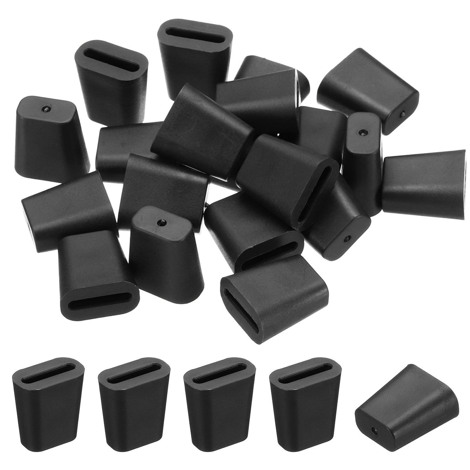 Unique Bargains Protective Replacement Bumpers for Rack Bottom Black
