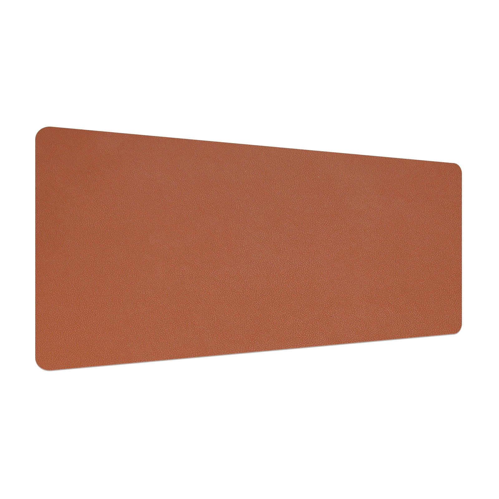Unique Bargains Protector PU Leather Dual Side Mouse Pad Mat for Office Home Brown/Gray 24"x12"