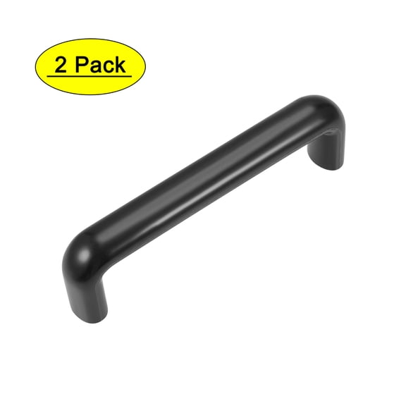 Unique Bargains Pulls Handles 180mm Hole Centers Black 2Pack