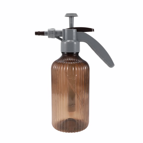 Unique Bargains Pump Spray Outside Garden Sprayer for Garden Indoor and Outdoor Gardening Home Cleaning Durable Plastic 1.2L 1 Pc Brown