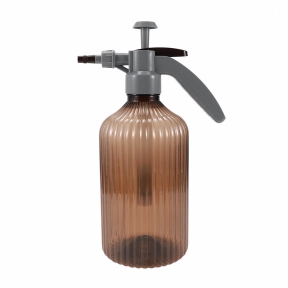 Unique Bargains Pump Spray Outside Plant Mister Pump Spray Bottle Water Pump for Garden Home Adjustable Plastic 2L 1 Pc Brown