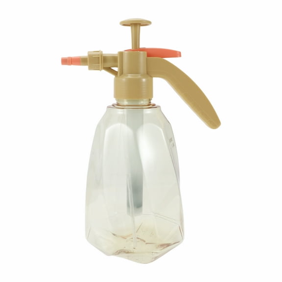 Unique Bargains Pump Spray Outside Water Spray Bottle Water Mist Sprayer for Garden Home Adjustable Plastic 1.5L 1 Pc Yellow
