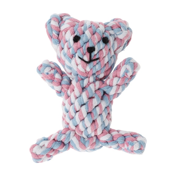 Unique Bargains Puppy Teethings Chewer Dog Chew Rope Bears Shape Cotton for Dogs
