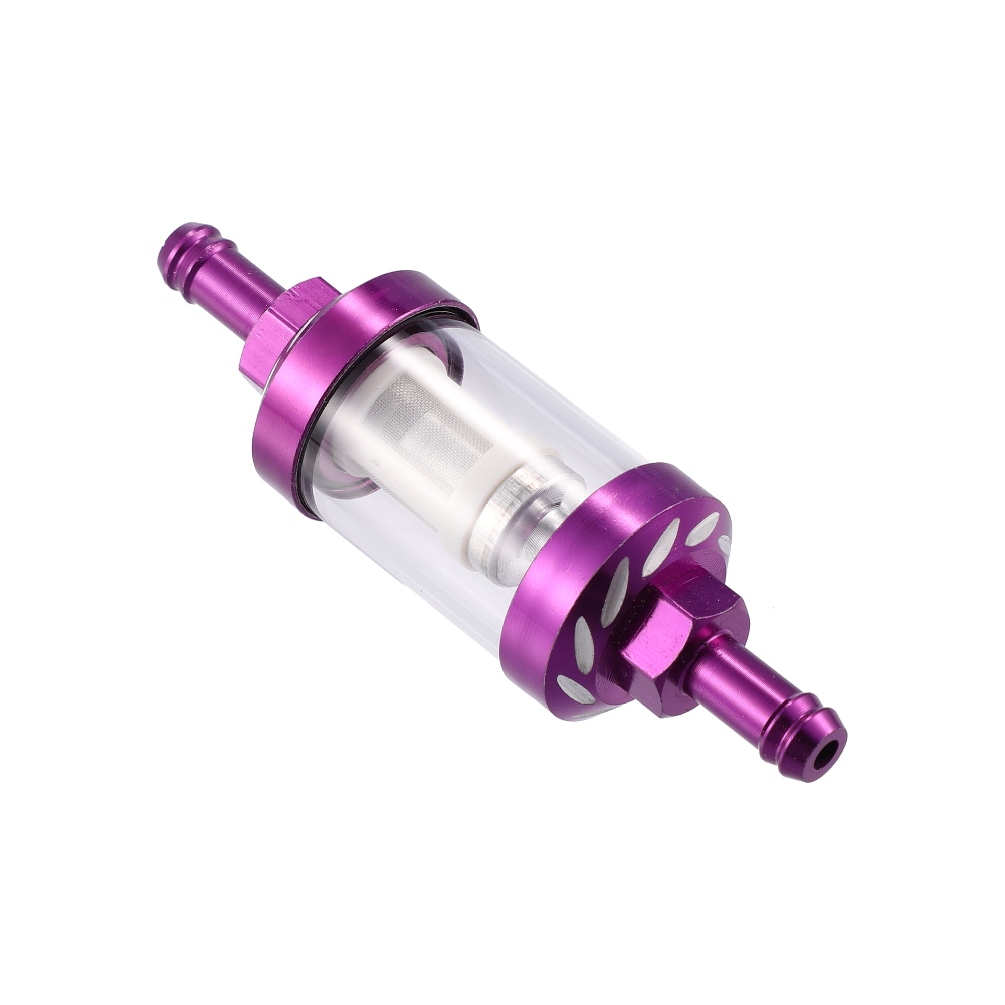 Unique Bargains Purple Universal Fuel Filters Engine Inline Gas Fuel Line Filter Replacement for Motorbike ATV Dirt Bike