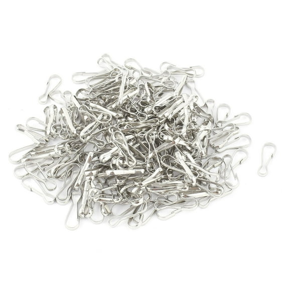 Unique Bargains Purse Zipper Pulis Snap Spring Hooks Clip Lanyard 8" 20mm 200Pcs