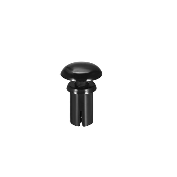 Unique Bargains Push Clip Rivet 4mm x 6mm PCB Circuit Panel Nylon Fastener Black 100Pcs