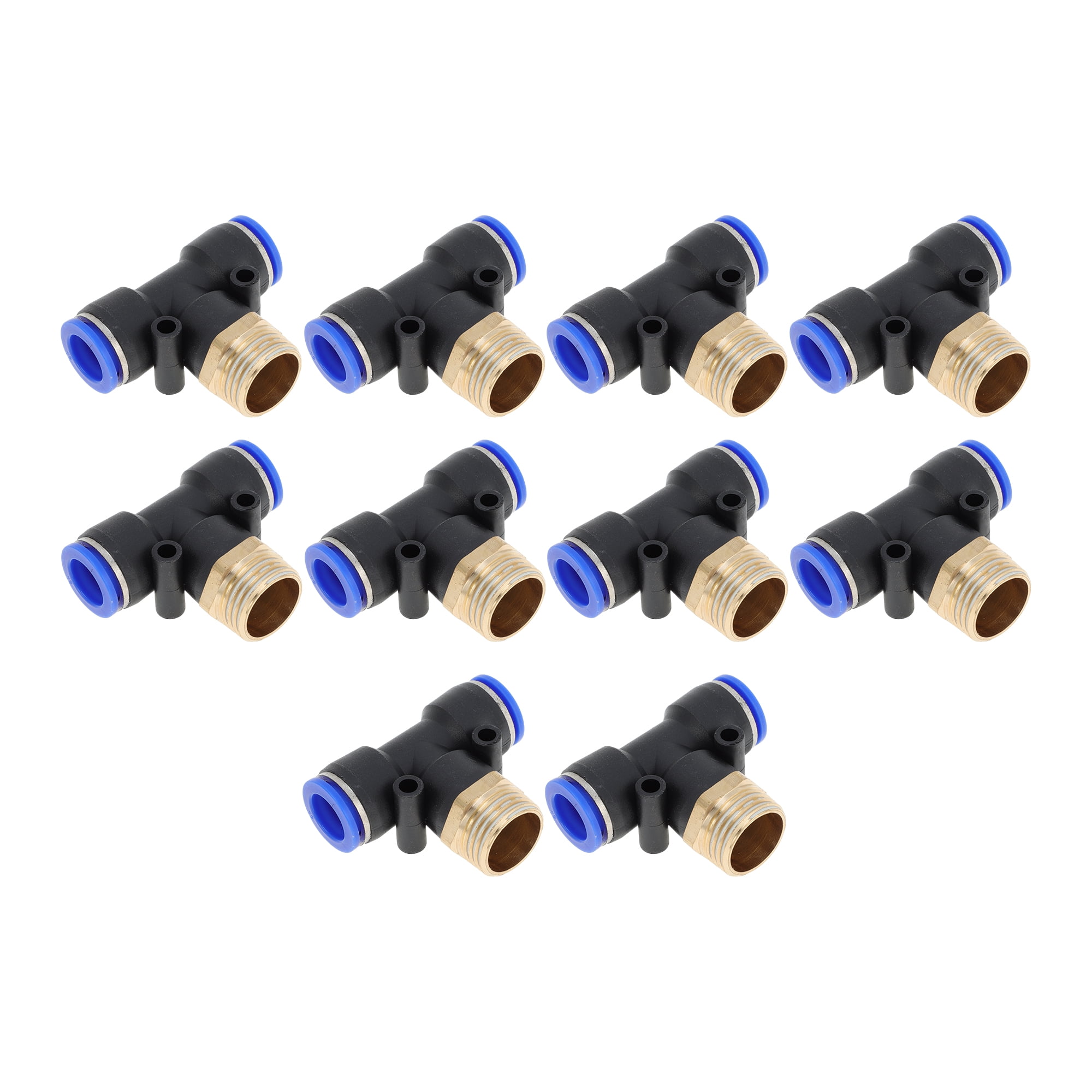 Raccord Rapide D’air En Laiton – Lot De 10, Filetage Femelle 1/4 NPT, 3 Billes, Pour Compresseur
