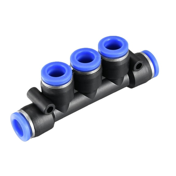 Unique Bargains Push to Connect Fittings 8mm or 5/16” OD Manifold Union Tube Fittings 5pcs