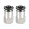thumbnail image 1 of Unique Bargains Push to Connect Tube Fitting Adapter,10mm Tube OD x 1/4 BSPT Female Straight 2pcs, 1 of 3