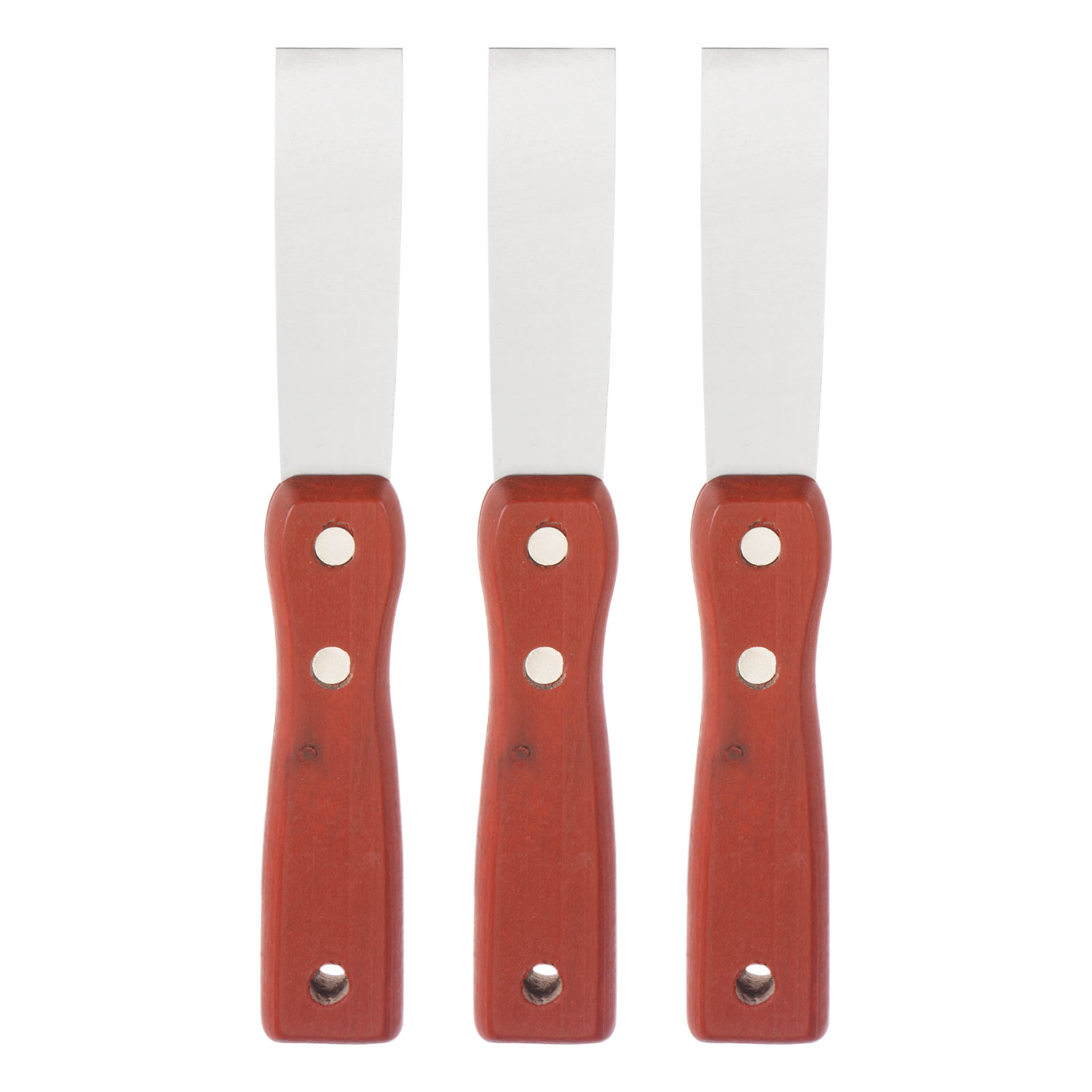 Unique Bargains Putty Scraper Stainless Steel Putty Knife Drywall Puttying 205mm 3Pcs
