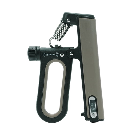 Unique Bargains Q Shape Hand Grip Strengthener Adjustable Strength for Fitness Gray