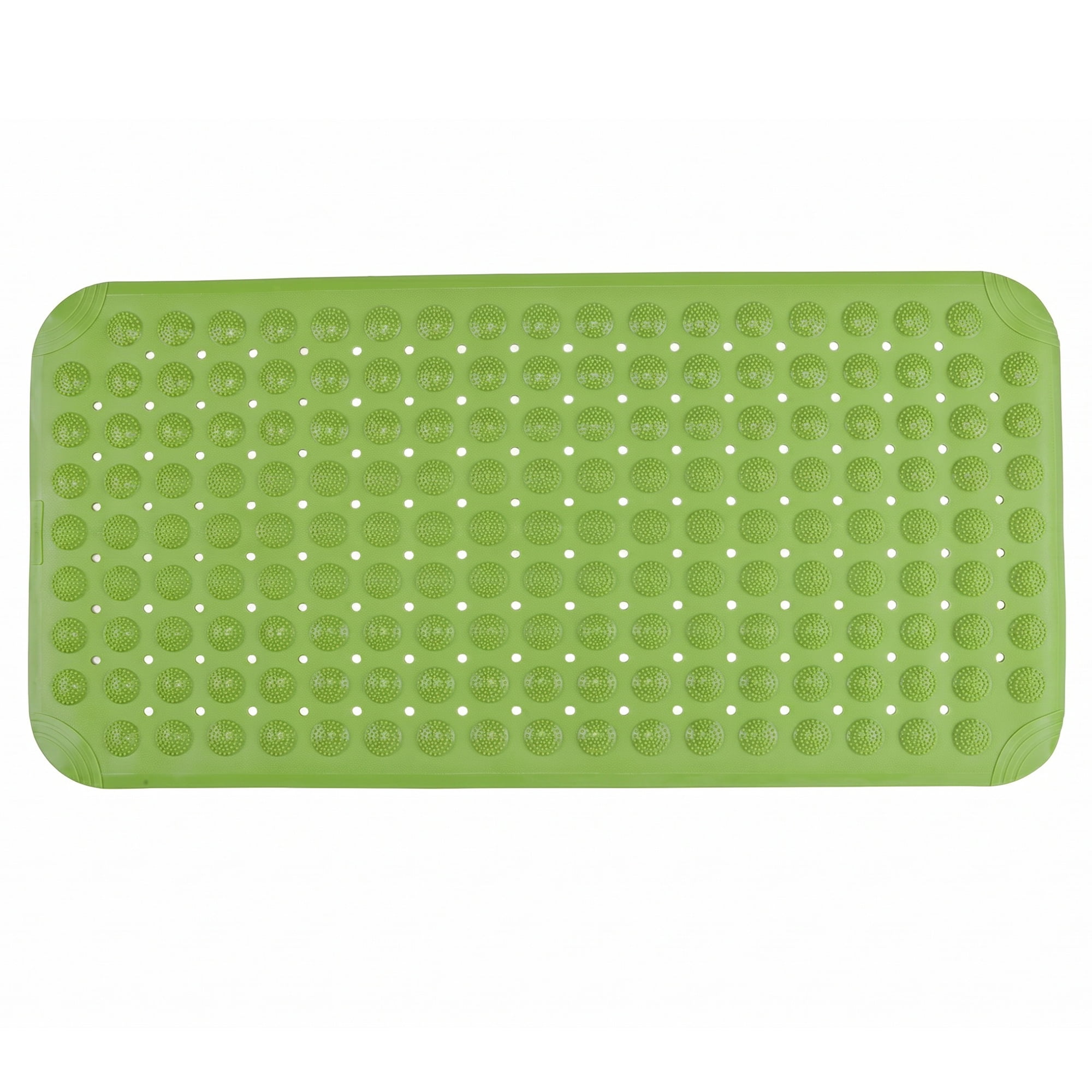 Unique Bargains Quick Dry Machine Washable Bath Tub Mat Fluorescent Green 32" x 16"