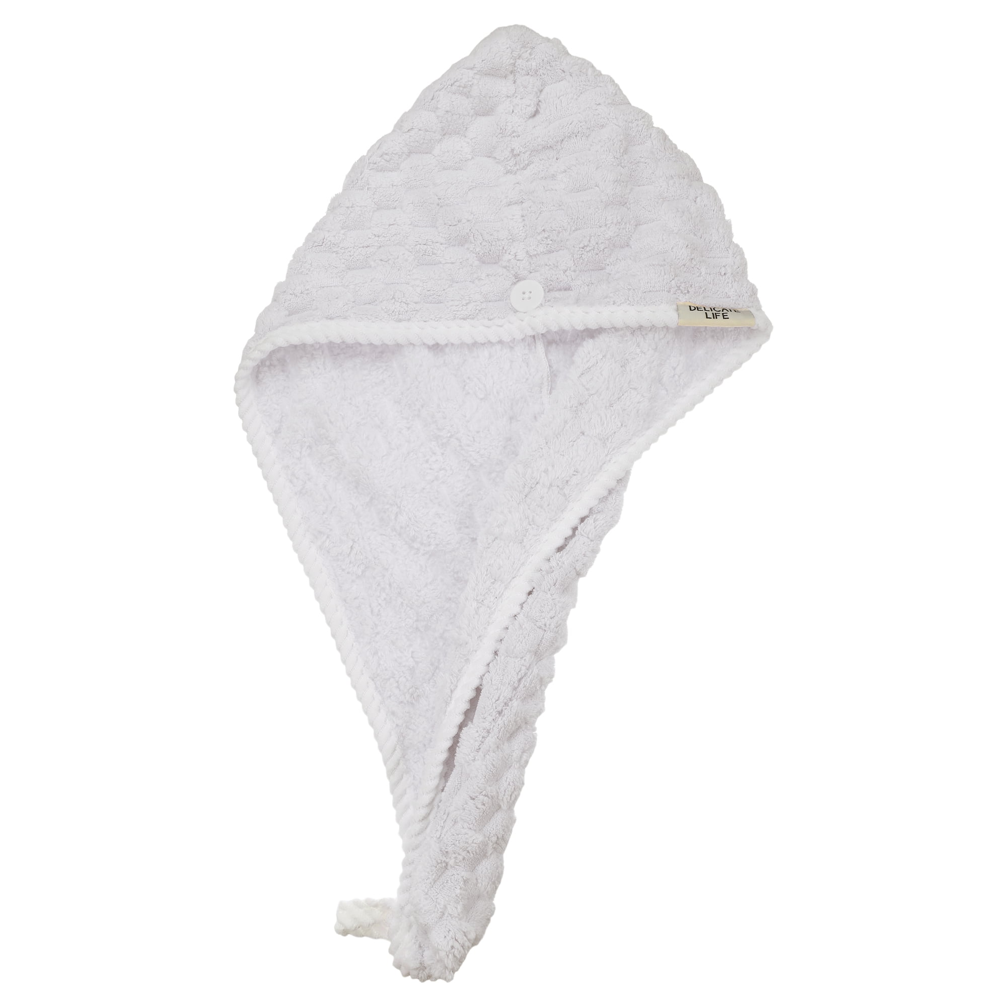 Unique Bargains Quick Drying Towel Cap Coral Fleece Hair Drying Towel Dry Cap Gray