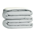 thumbnail image 1 of Unique Bargains Quilt Lightweight Down Comforter Light Gray/White King, 1 of 8