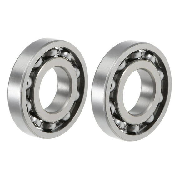 Unique Bargains R10 Deep Groove Ball Bearing, 5/8"x1-3/8"x9/32" Open Type Chrome Bearings, 2