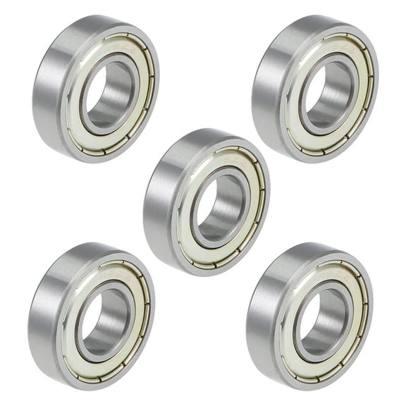 Unique Bargains R8ZZ Deep Groove Ball Bearings Z2 1/2 x 1-1/8 x 5/16 inch Double Shielded Carbon Steel 5