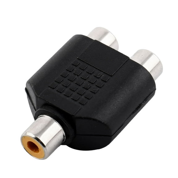 Unique Bargains RCA Phono Y Cable Splitter 1 Female to 2 Female Socket Audio Sound Adapter