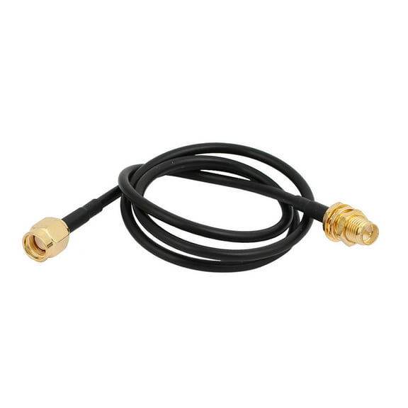 Unique Bargains RG174 Antenna Extension Cable SMA Male to Female Connector 50cm Length