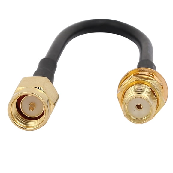 Unique Bargains RG174 Coaxial Antenna Extension Cable SMA Female to Male Connector 10cm Long