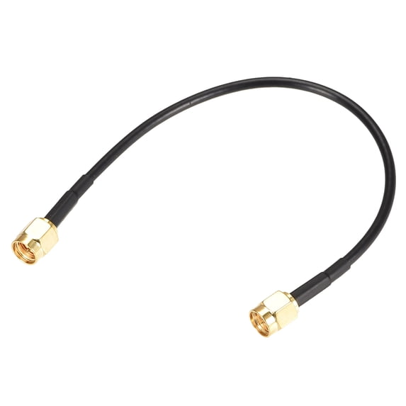 Unique Bargains RG174 SMA Male to SMA Male RF Coaxial Adapter Connector Copper Cable Extension 6.7 Inch 2pcs