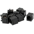thumbnail image 1 of Unique Bargains RJ11 6P6C PCB Jack Phone Telephone Cable Adaptors Connectors Black 10pcs, 1 of 1