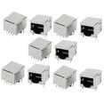 thumbnail image 1 of Unique Bargains RJ45 8P8C Female PCB Mounting Modular Jack Ethernet Network Connector 10pcs, 1 of 5
