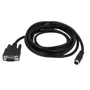 Unique Bargains RS232 DB9 to 8P Din Male Plug PLC Programming Adapter Cable 3Meter 10Ft