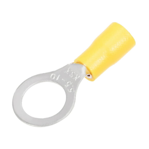 Unique Bargains RV5.5-10 Crimp Terminal, Ring Spade Wire Connector for AWG12-10 10Pcs