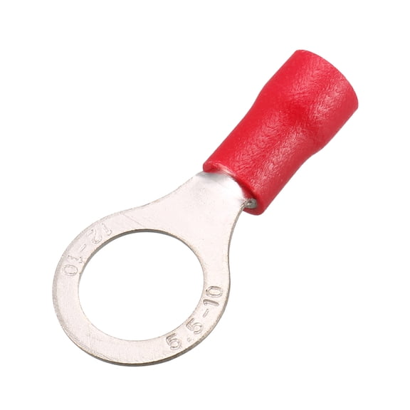 Unique Bargains RV5.5-10 Crimp Terminal, Ring Spade Wire Connector for AWG12-10 10Pcs
