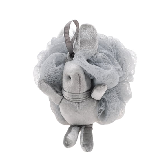 Unique Bargains Rabbit Bath Shower Loofah Sponge 1 Pc Gray