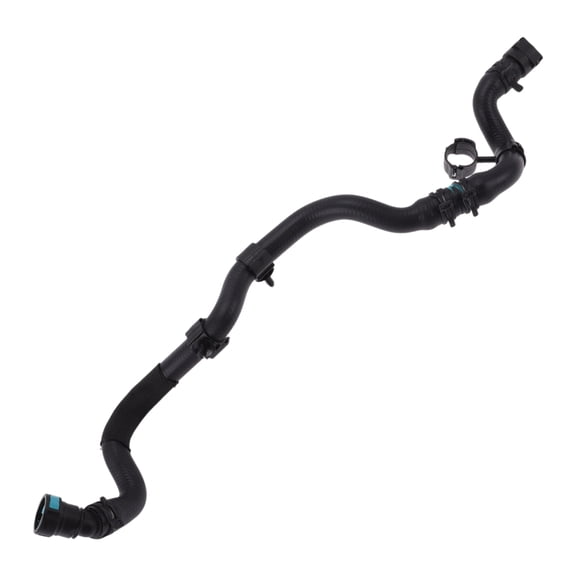 Unique Bargains Radiator Hose Heater Hose No.LR123077 for Land Rover for Range Rover 2018-2023 Rubber Iron Cooling Liquid Pipe Black 1 Pc