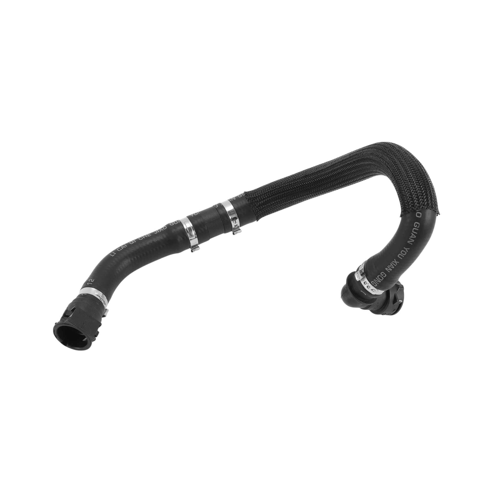Unique Bargains Radiator Hose Heater Hose Radiator Outlet Hose Pipe for Peugeot 408 2014-2022 No.9803389580 Rubber Heating Water Pipe Black 1 Pc