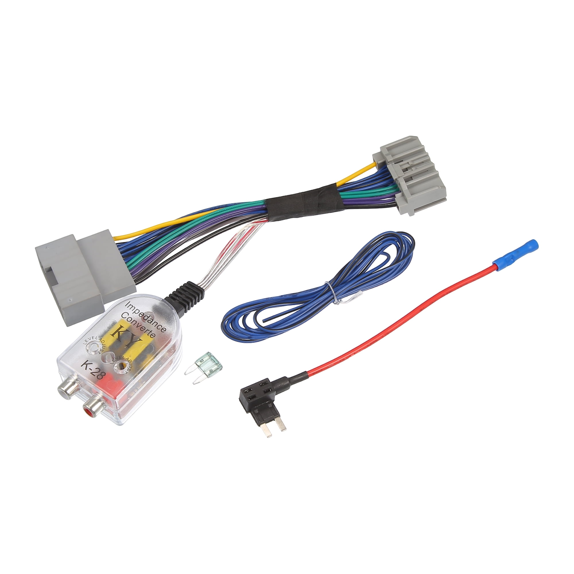 Unique Bargains Radio Amp Subwoofer Amplifier Plug Play Wire Harness Adapter