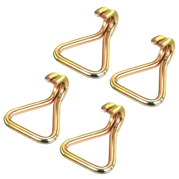 Unique Bargains Ratchet Double J Strap Hook for Tie Down Strap 80x65mm