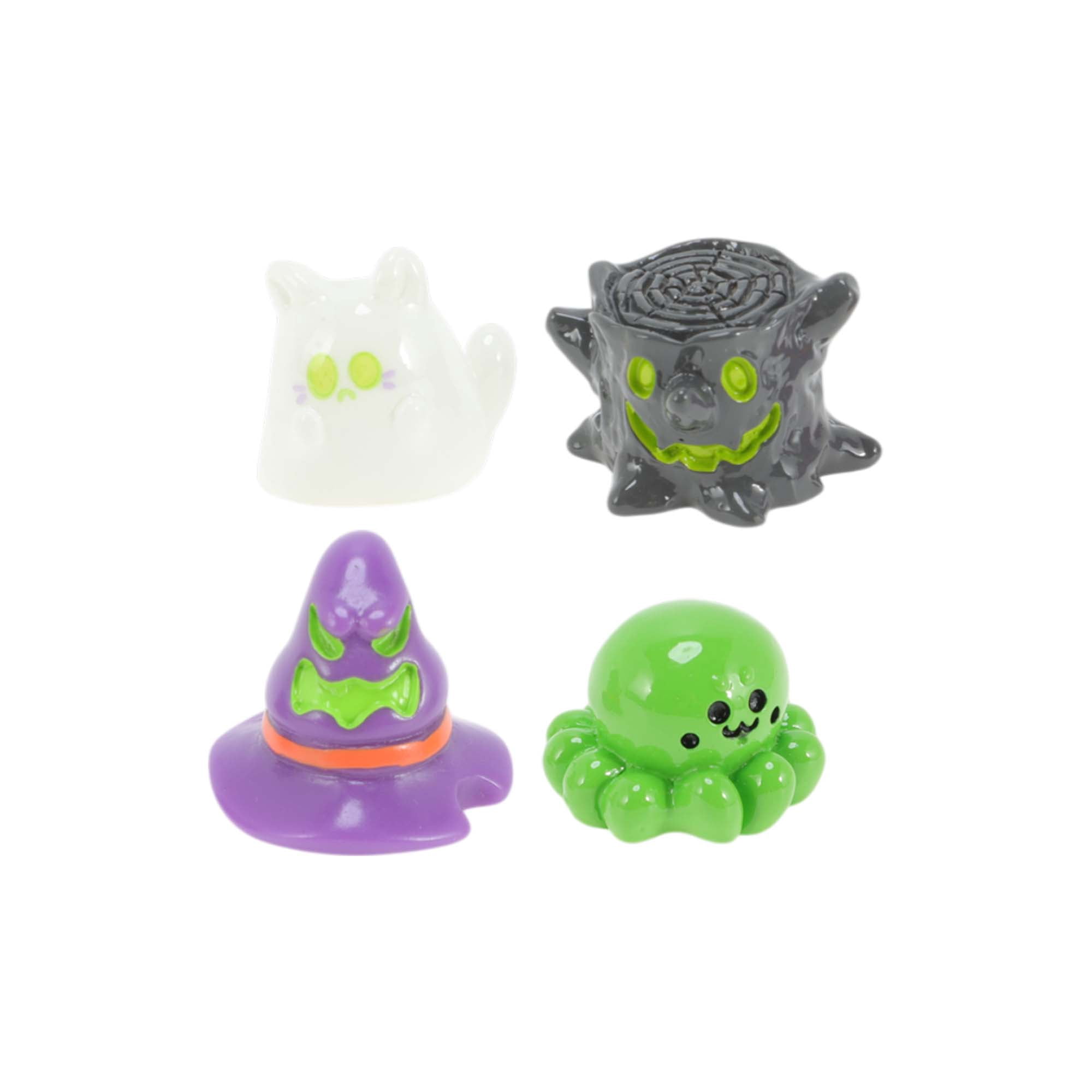 Unique Bargains Realistic Mini Figure Great Cake Decoration White, Black, Green, Purple