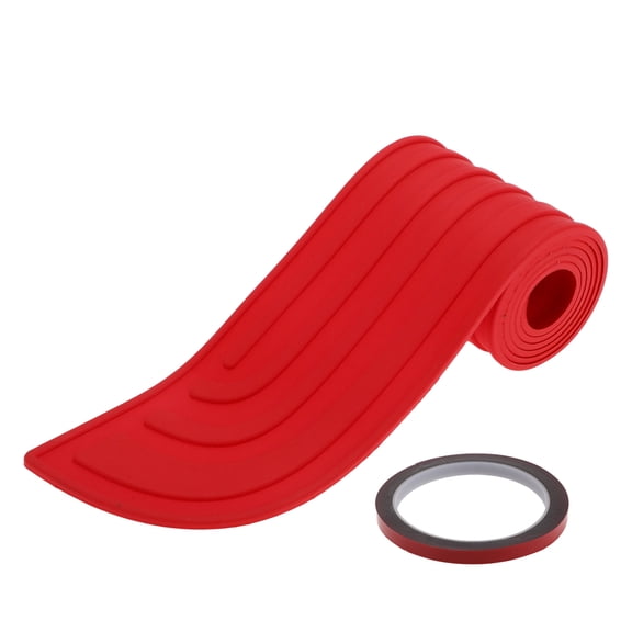 Unique Bargains Rear Bumper Edge Guards Rear Bumper Protector 104cm/40.9 Length 9cm/3.5 Width Red 1 Pcs