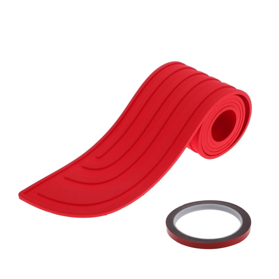 Unique Bargains Rear Bumper Edge Guards Rear Bumper Protector 90cm/35.4" Length 7cm/2.8" Width Red 1 pcs