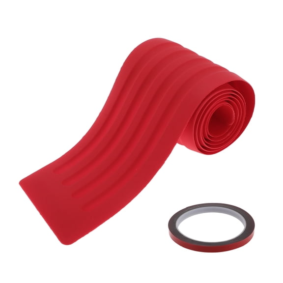 Unique Bargains Rear Bumper Edge Guards Rear Bumper Protector 90cm/35.4" Length 7cm/2.8" Width Red 1pcs